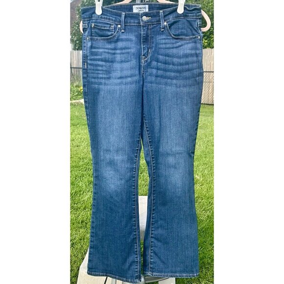 Levi's Denizen Mid Rise Bootcut Jeans Women's 12S 31x30 Blue Southwestern Casual - Picture 1 of 12